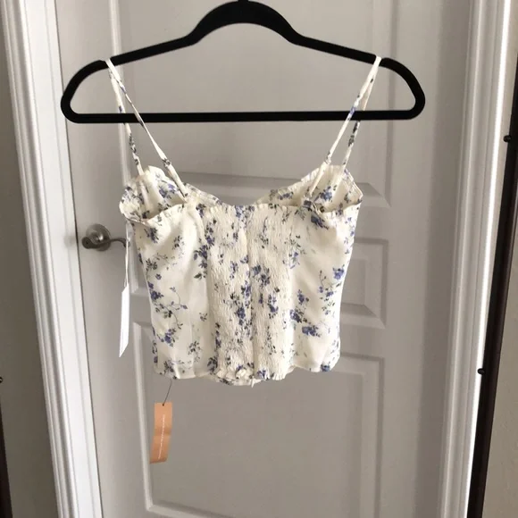 NWT Reformation Finch Top in Madeline sz 0 - Picture 3 of 4
